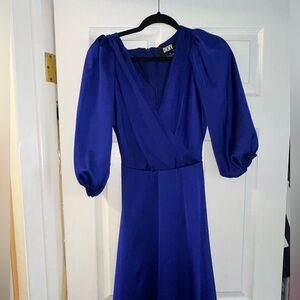 DKNY Royal Blue Long Sleeve Dress